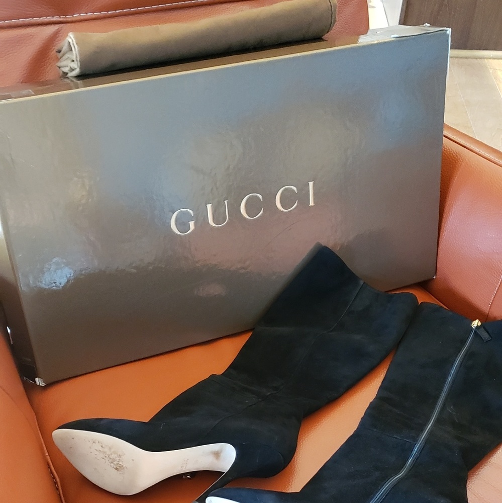 Gucci suede boots
